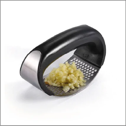 Rocking Stainless Steel Garlic Press