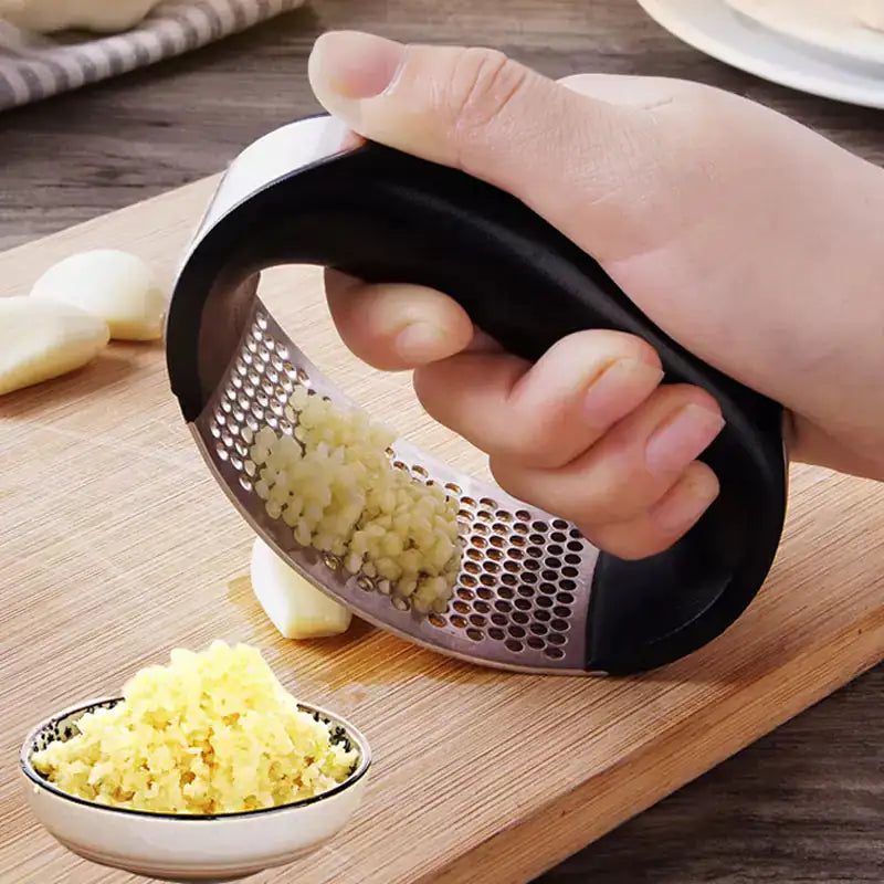 Rocking Stainless Steel Garlic Press