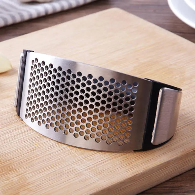 Rocking Stainless Steel Garlic Press